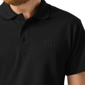 Polo piqué premium FMM logo black